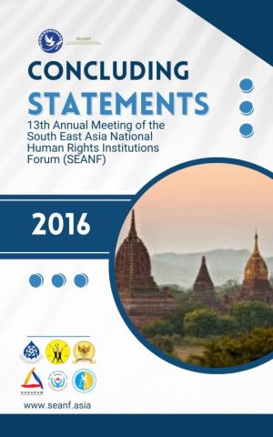 13th Annual Meeting of the South East Asia National Human Rights Institutions Forum (SEANF)